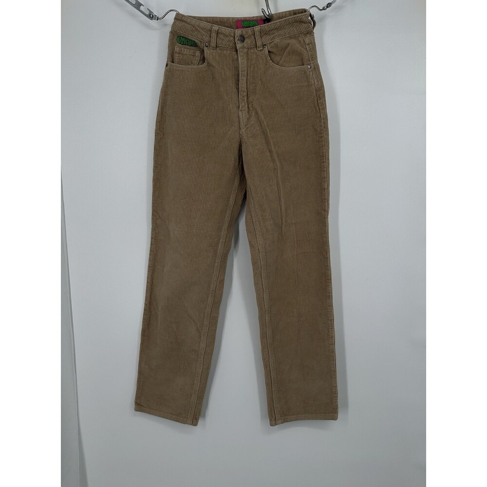 Empyre Tori Corduroy Pants Women’s 0 tan High Rise Relaxed Grunge Skate Y2K